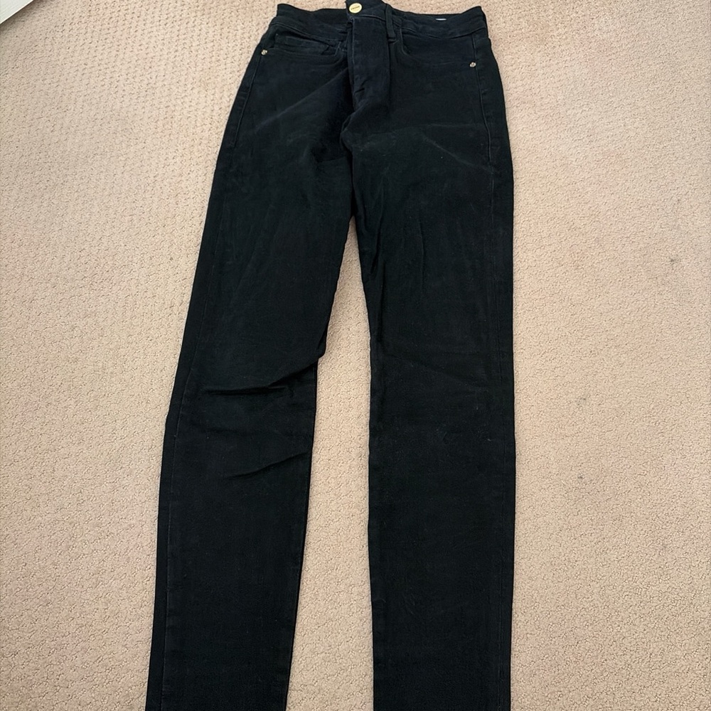 Frame Denim Dark Le Skinny Jeans